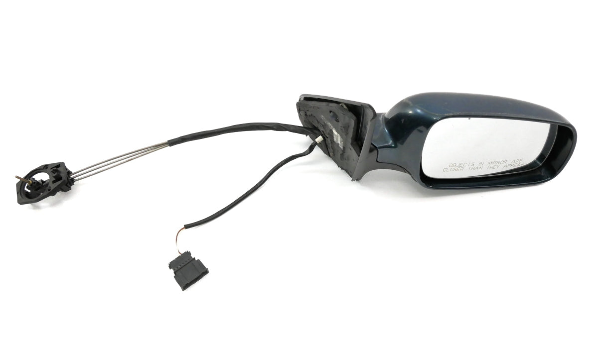 RH Manual Side View Exterior Door Mirror VW Jetta Golf MK4 Blue - Genuine