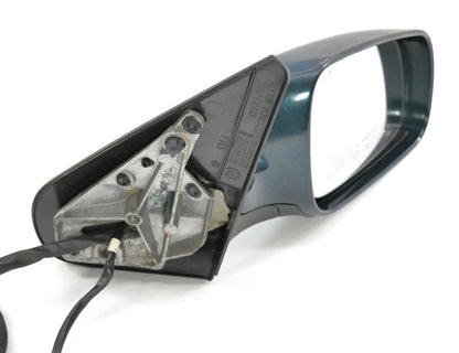 RH Manual Side View Exterior Door Mirror VW Jetta Golf MK4 Blue - Genuine