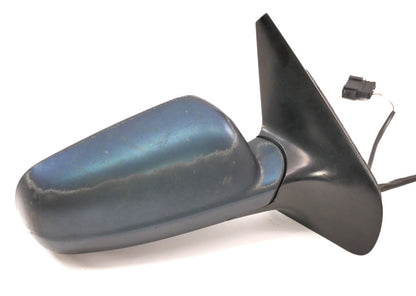 RH Manual Side View Exterior Door Mirror VW Jetta Golf MK4 Blue - Genuine