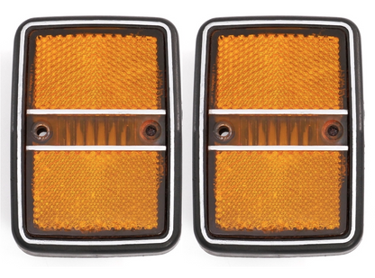 Front Fender Side Marker Light Lamp Set 79-84 VW Rabbit MK1 - OEM - 175 945 119