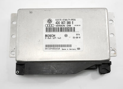 ESP Computer 00-03 Audi A8 S8 D2 Traction Control Module ~ Genuine 4D0 907 389 E