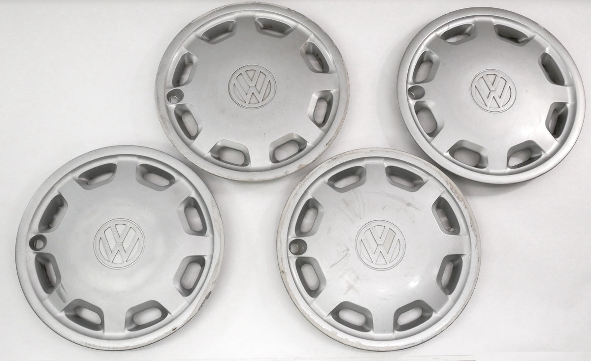 Genuine Hub Cap Wheel Cover Set 14" 93-99 VW Jetta Golf Cabrio MK3 ~ 1HM 601 147