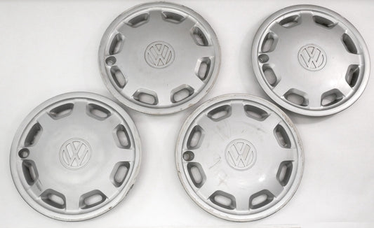 Genuine Hub Cap Wheel Cover Set 14" 93-99 VW Jetta Golf Cabrio MK3 ~ 1HM 601 147
