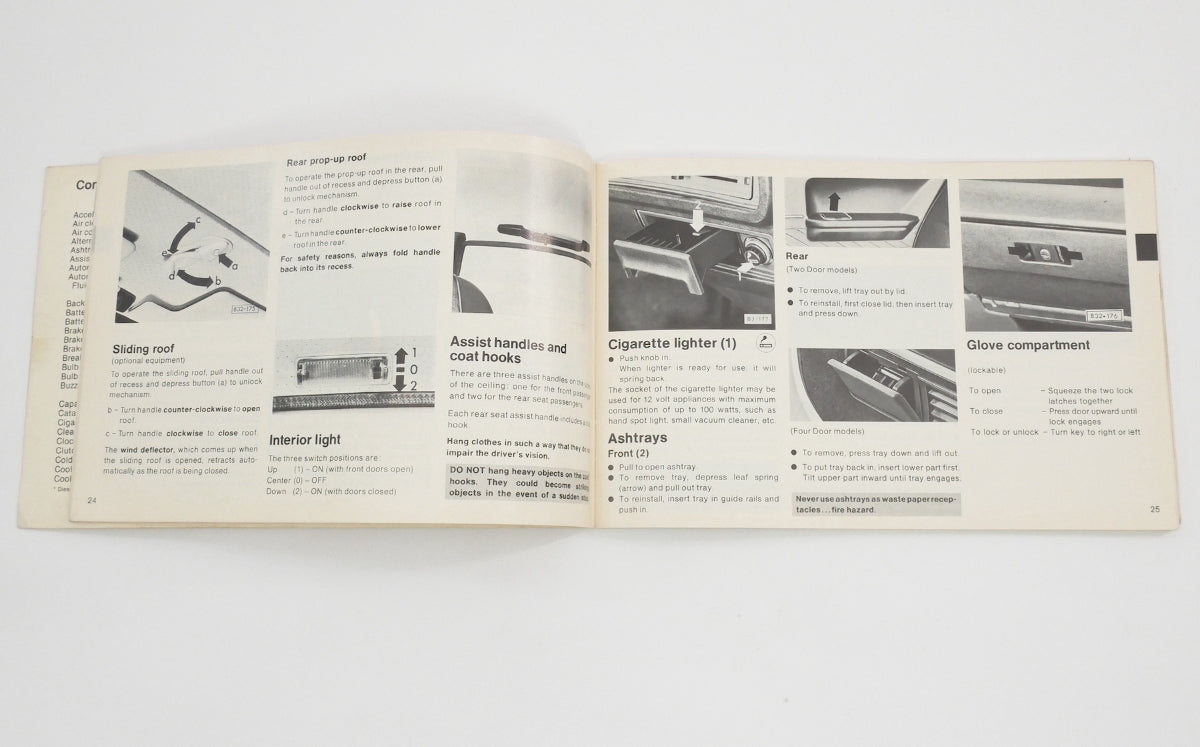 1980 Volkswagen VW Dasher Owners Manual Book