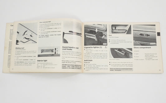 1980 Volkswagen VW Dasher Owners Manual Book