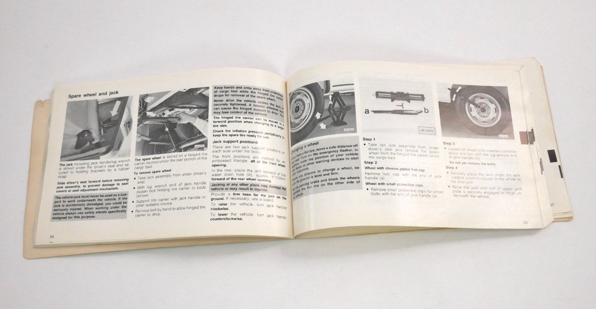 Original Owners Manual Book 1982 82 Volkswagen VW Rabbit Pickup Caddy Truck MK1