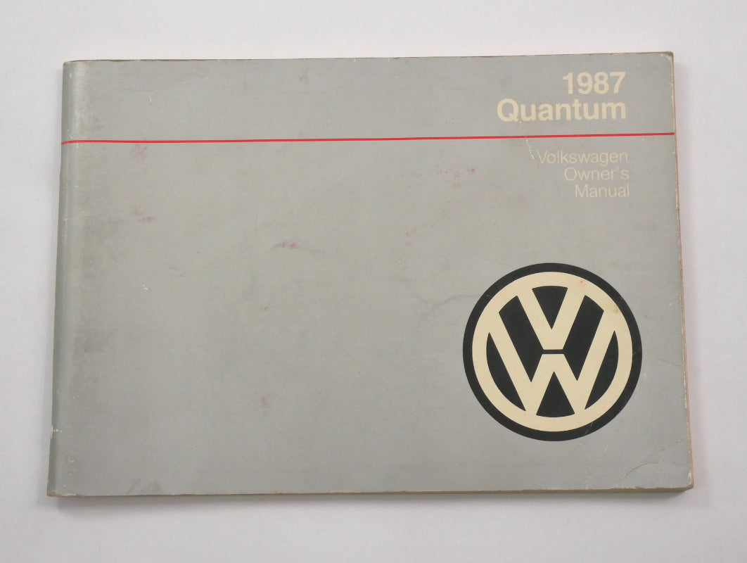 Original Owners Manual Book 1987 87 Volkswagen VW Quantum - Genuine
