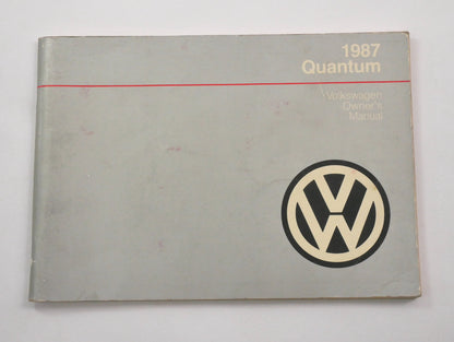 Original Owners Manual Book 1987 87 Volkswagen VW Quantum - Genuine