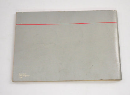 Original Owners Manual Book 1987 87 Volkswagen VW Quantum - Genuine