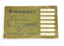 Original Owners Manual Book 1979 79 Volkswagen VW Rabbit MK1 - Genuine