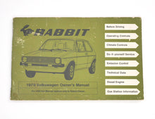 Original Owners Manual Book 1979 79 Volkswagen VW Rabbit MK1 ~ Genuine