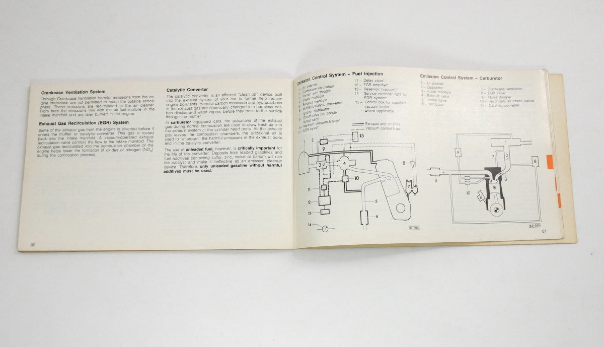 Original Owners Manual Book 1980 80 Volkswagen VW Rabbit MK1 - Genuine