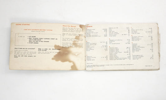 Original Owners Manual Book 1980 80 Volkswagen VW Rabbit MK1 ~ Genuine