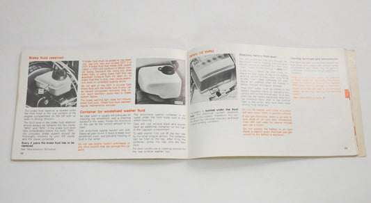 Original Owners Manual Book 1981 81 Volkswagen VW Rabbit MK1 - Genuine -