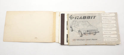 Original Owners Manual Book 1982 82 Volkswagen VW Rabbit MK1 - Genuine