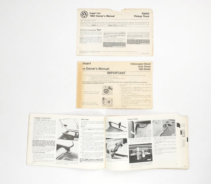 Original Owners Manual Book 1982 82 Volkswagen VW Rabbit MK1 - Genuine