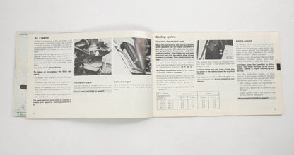Original Owners Manual Book 1982 82 Volkswagen VW Rabbit MK1 - Genuine -