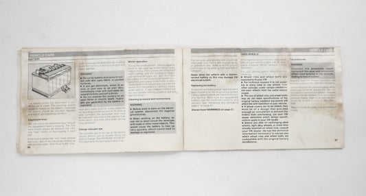 1985 85 Volkswagen VW Golf GTI Owners Manual Book MK2 - Genuine