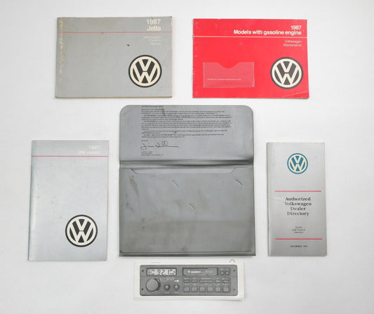 1987 87 Volkswagen VW Jetta Owners Manual Book MK2 - Genuine