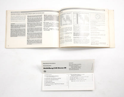 1987 87 Volkswagen VW Jetta Owners Manual Book MK2 - Genuine