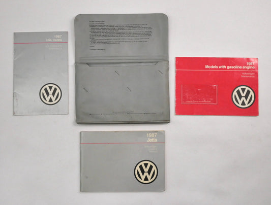1987 87 Volkswagen VW Jetta MK2 Owners Manual Book - Genuine -