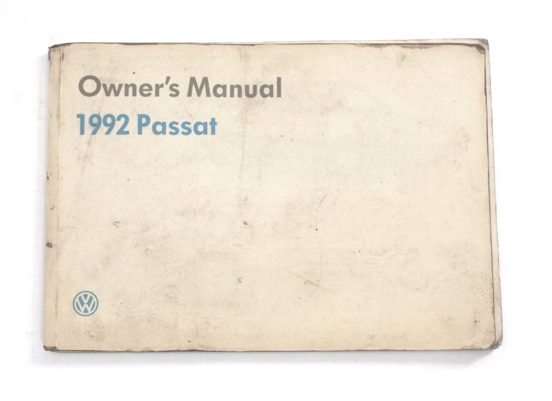 Owners Manual Book 1992 VW Passat B3 - Genuine Volkswagen