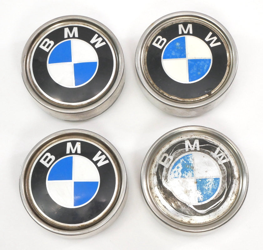 Metal Center Cap Set for BMW E12 E21 E24 E28 2002 78mm 3" - Genuine