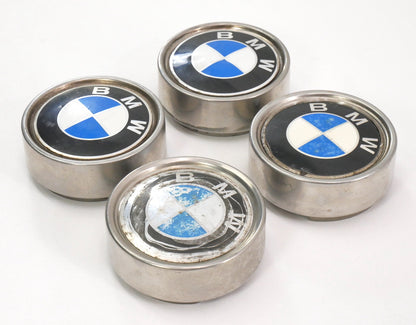 Metal Center Cap Set for BMW E12 E21 E24 E28 2002 78mm 3" - Genuine