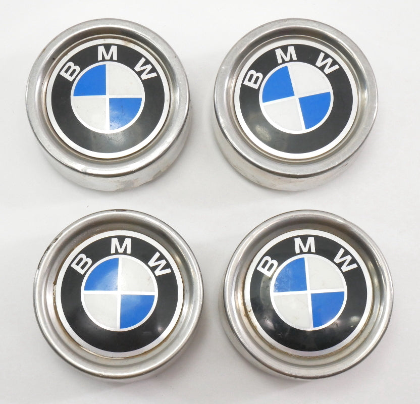 Metal Center Cap Set for BMW E12 E21 E24 E28 E30 2002 - 60mm - Genuine