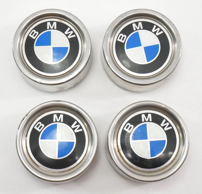 Metal Center Cap Set for BMW E12 E21 E24 E28 E30 2002 - 60mm - Genuine