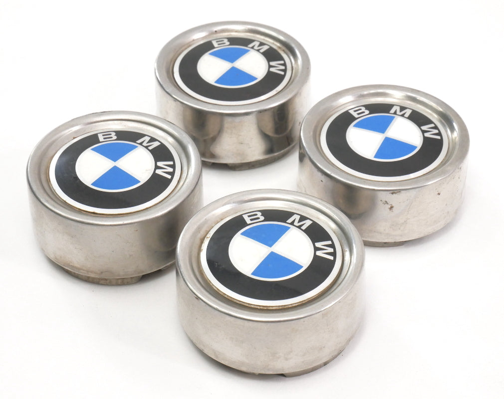 Metal Center Cap Set for BMW E12 E21 E24 E28 E30 2002 - 60mm - Genuine