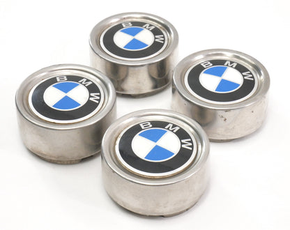 Metal Center Cap Set for BMW E12 E21 E24 E28 E30 2002 - 60mm - Genuine