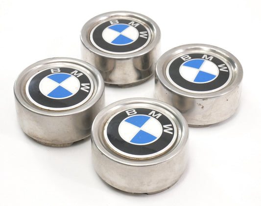 Metal Center Cap Set for BMW E12 E21 E24 E28 E30 2002 - 60mm - Genuine