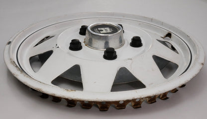 14" White Metal VW Hub Cap Wheel Cover 80-91 Vanagon T3 Hubcap Wolfsburg Castle