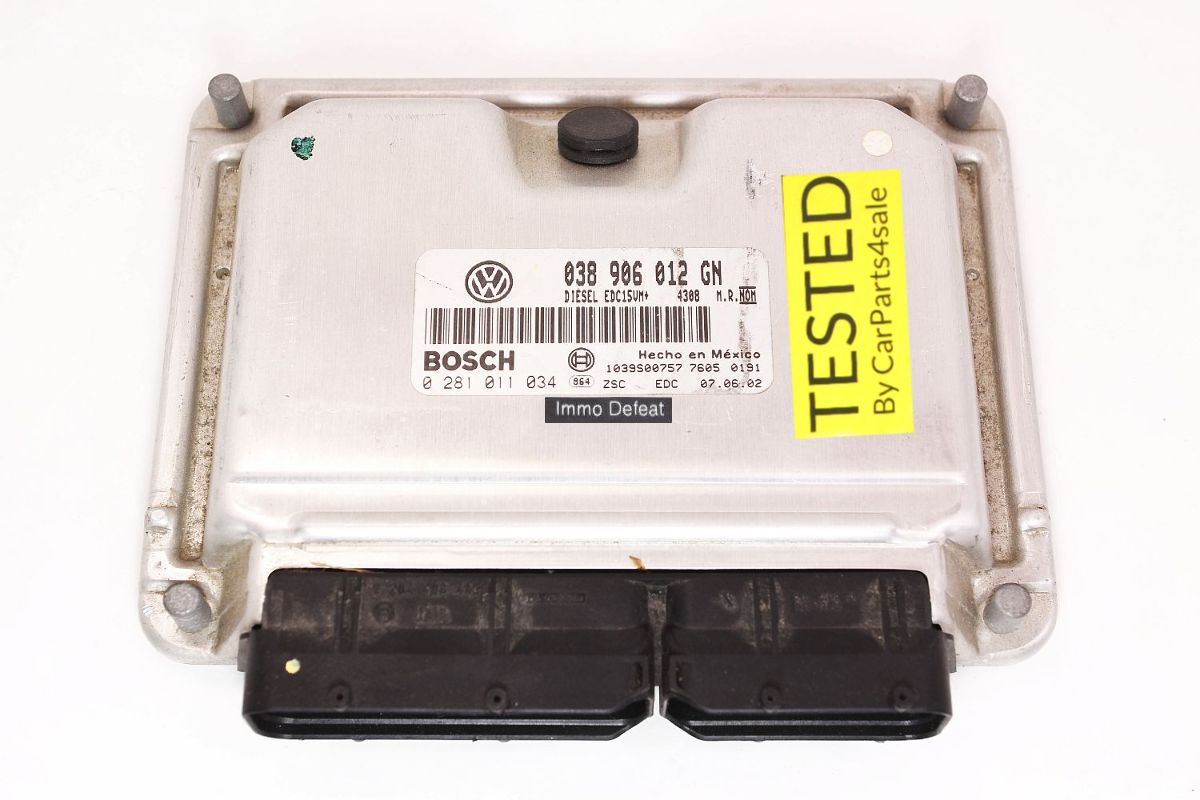 Immo Off ECU ECM Engine Computer 03-04 VW Jetta Golf MK4 TDI ALH 038 906 012 GN