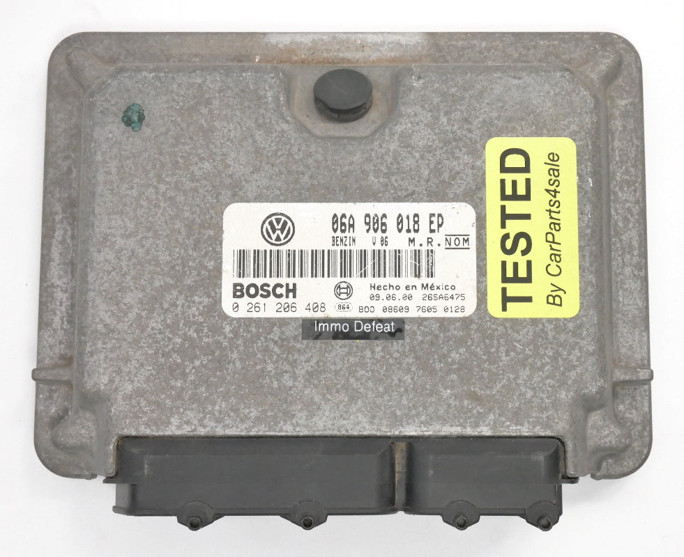 Immo Off ECU ECM Engine Computer 00-01 VW Beetle 2.0 AEG Cali - 06A 906 018 EN