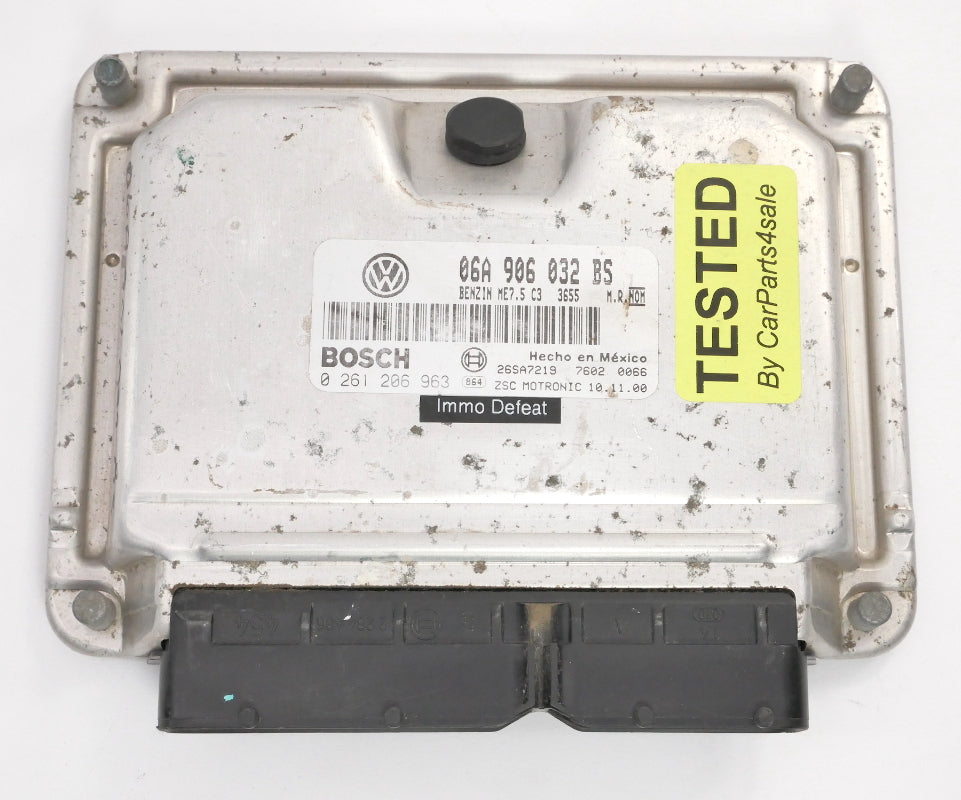 Immo Off ECU ECM Engine Computer 2001 VW Beetle 2.0 AVH Automatic 06A 906 032 BS
