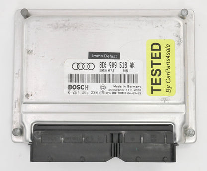 Immo Off PlugPlay ECU ECM Engine Computer 2004 Audi A4 B6 1.8T - 8E0 909 518 AK