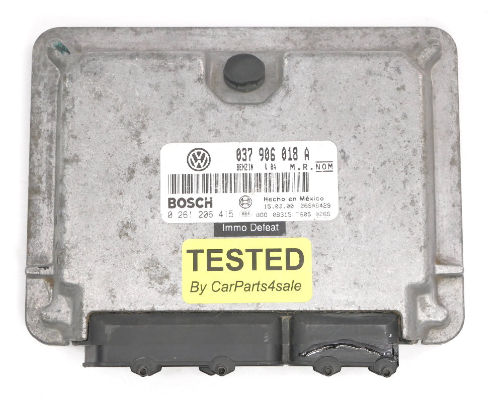Immo Off Plug Play ECU ECM Engine Computer 00-01 VW Cabrio Mk3.5 - 037 906 018 A