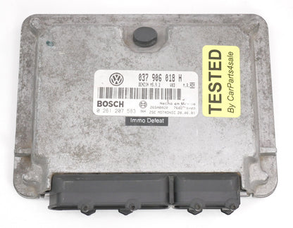 Immo Off Plug Play ECU ECM Engine Computer 00-01 VW Cabrio Mk3.5 - 037 906 018 H