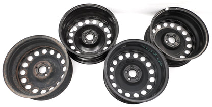 16" x 6.5 Steel Wheel Set 5x100 99-05 VW Jetta Golf GTI MK4 Beetle 1J0 601 027 L