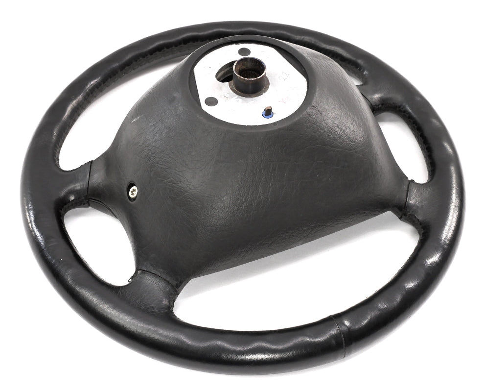 4 Spoke Leather Steering Wheel 90-93 VW Cabriolet Mk1 Genuine OEM - 155 419 091