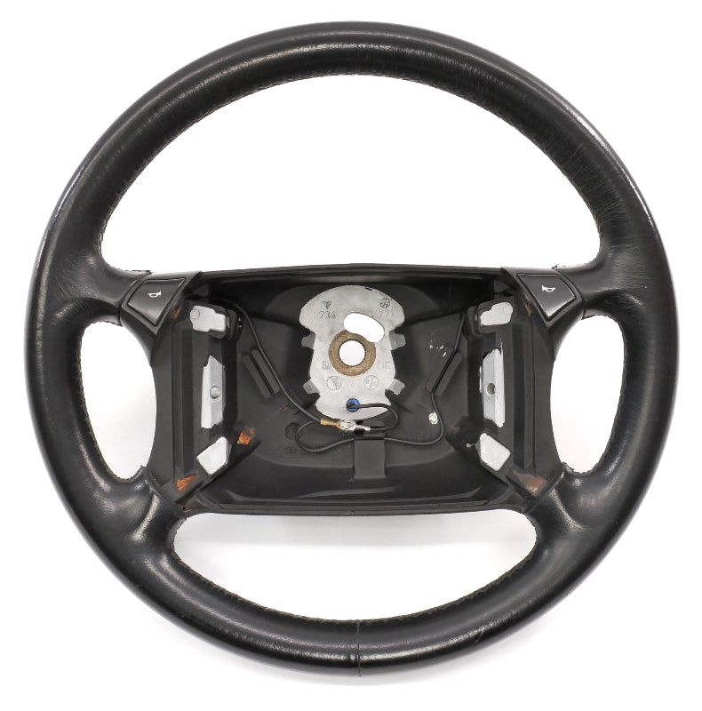 4 Spoke Leather Steering Wheel 90-93 VW Cabriolet Mk1 Genuine OEM - 155 419 091