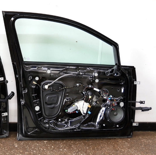 LH Front Door 15-19 VW Golf Sportwagen MK7 L041 Black - Genuine