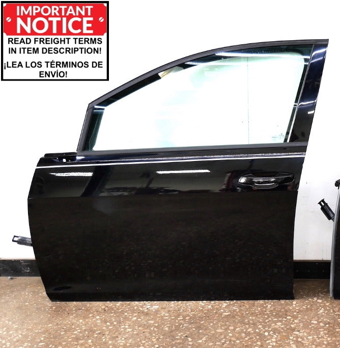 LH Front Door 15-19 VW Golf Sportwagen MK7 L041 Black - Genuine
