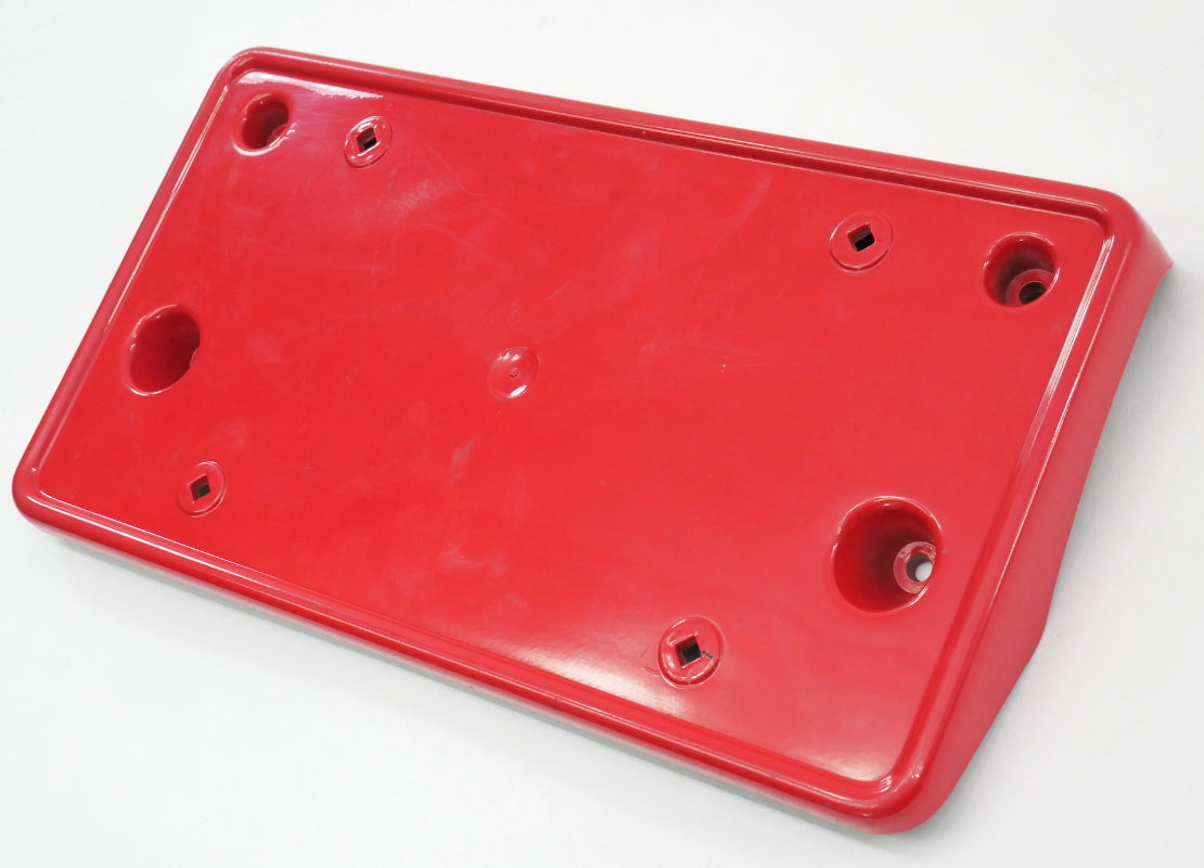 Front License Plate Holder 88-93 VW Cabriolet MK1 Clipper Red OEM 155 807 847 C