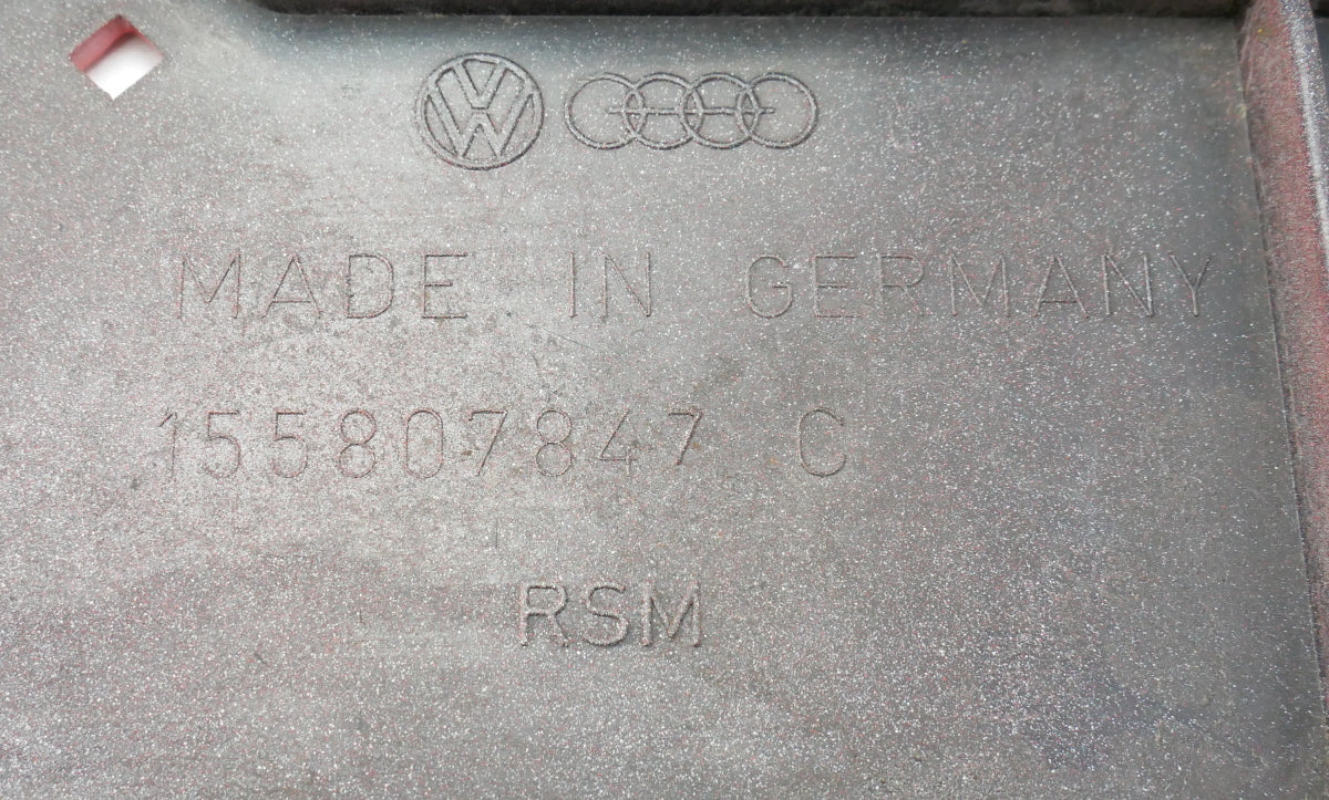 Front License Plate Holder 88-93 VW Cabriolet MK1 Clipper Red OEM 155 807 847 C