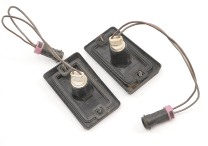 2x Rear Side Marker Light Lamp Lens & Harness 87-93 VW Fox Genuine 307 945 365 1