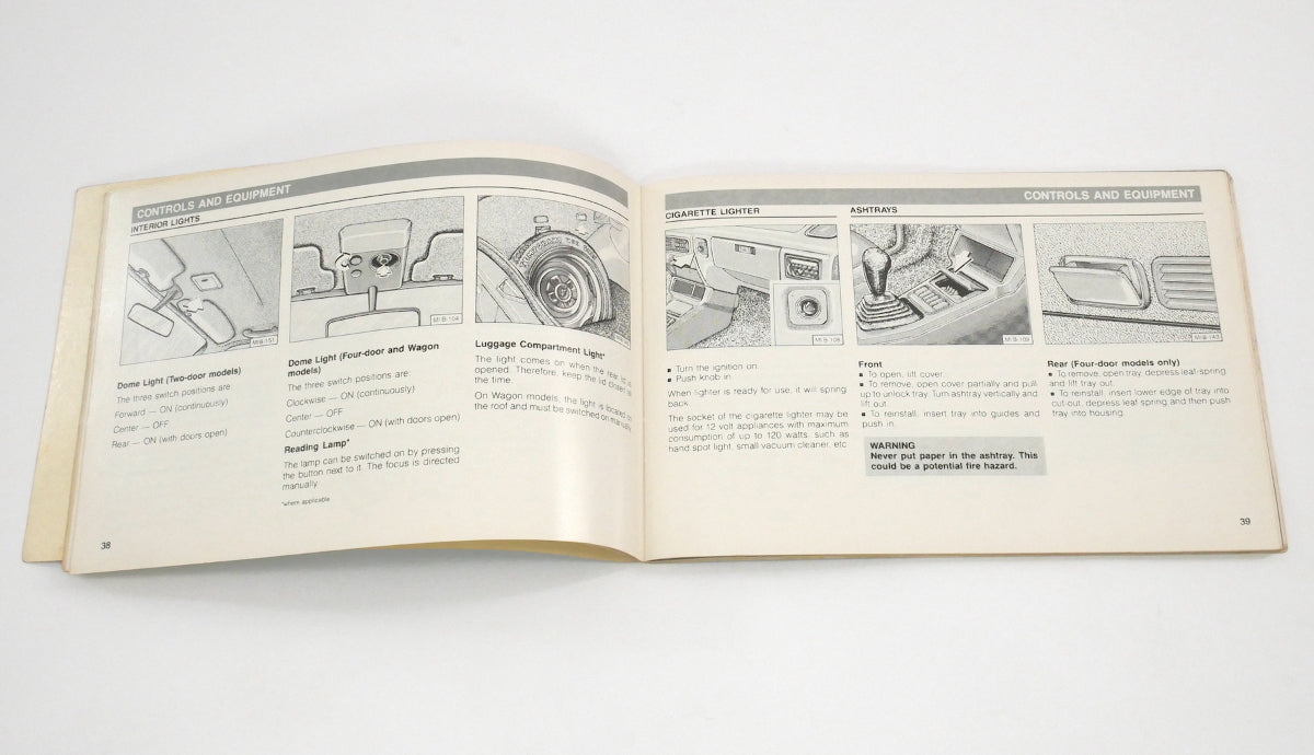Original Owners Manual Book 1988 88 Volkswagen VW Fox - Genuine