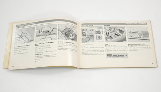 Original Owners Manual Book 1988 88 Volkswagen VW Fox - Genuine